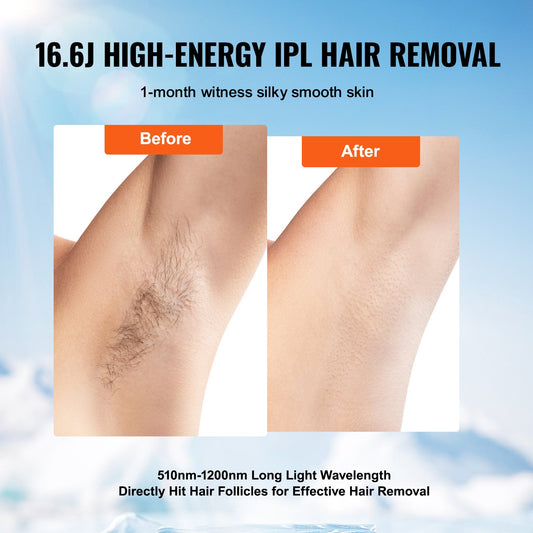 IPL Painless , Permanent Hair Removal With Sapphire Ice Cooling System