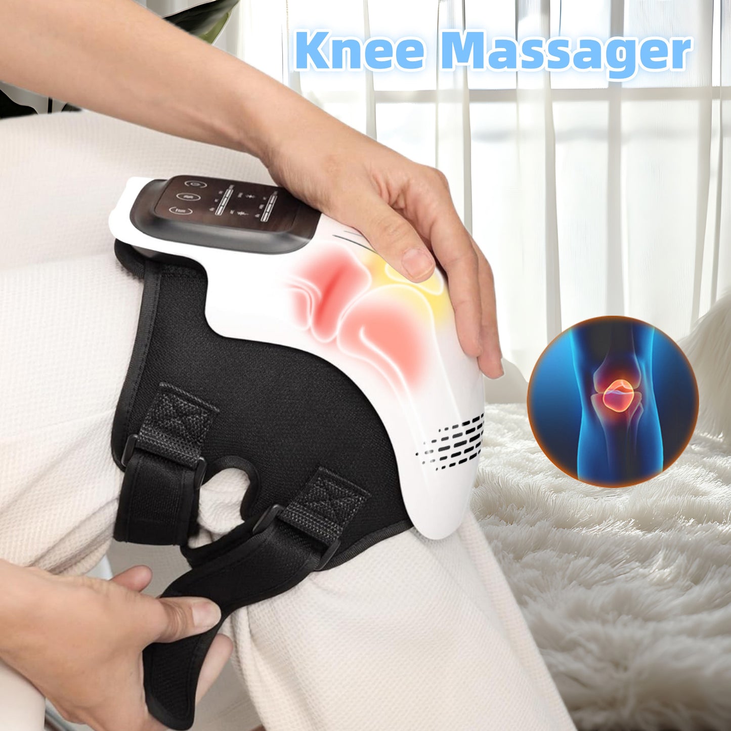 Pain Relief Infrared Laser Vibration Knee Massager