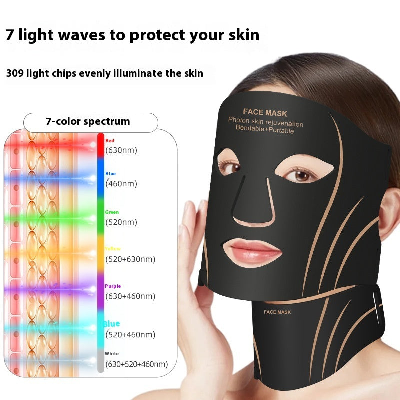Silicone Red Light LED Beauty Mask
