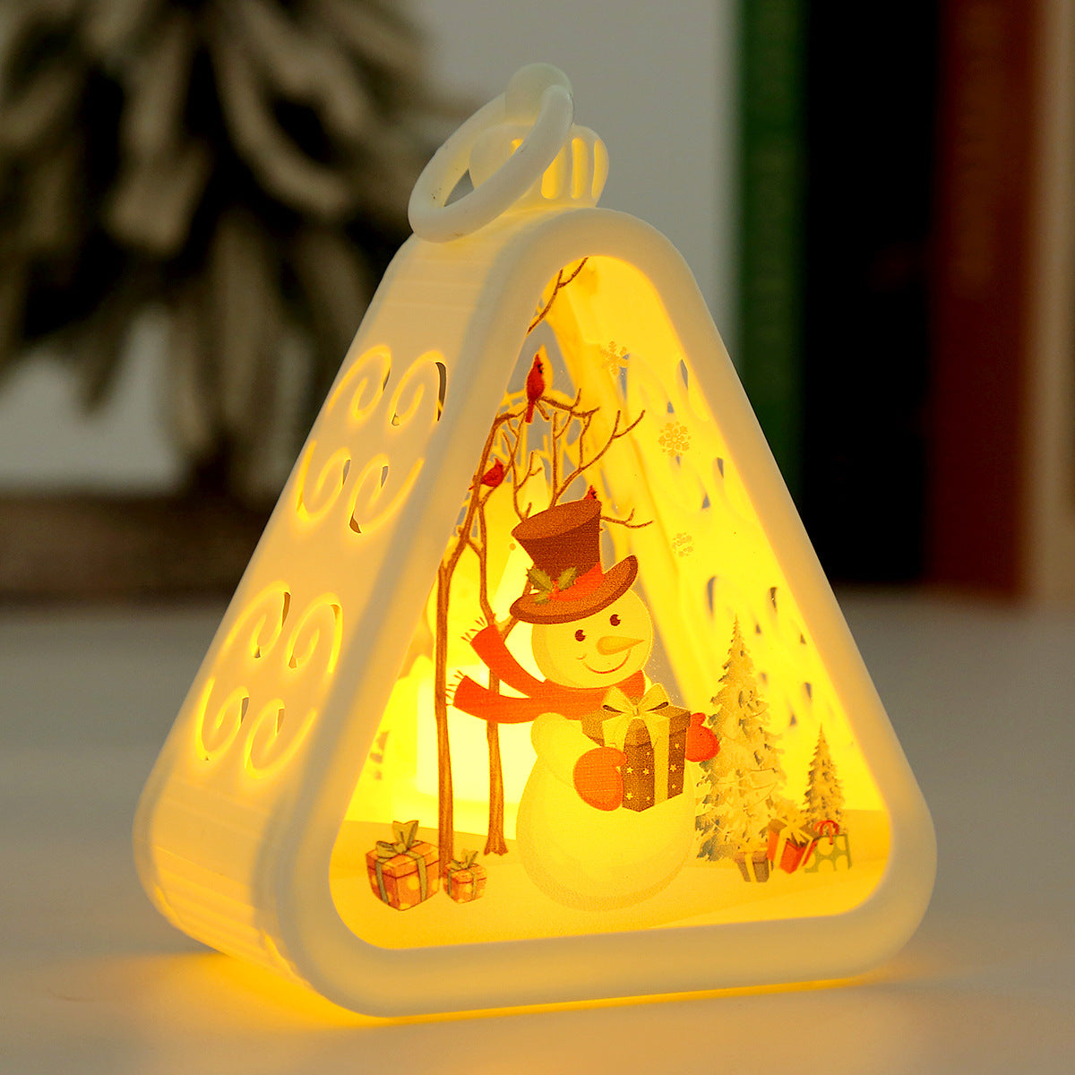 Retro Christmas Night Light with Battery